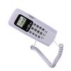 T555 Мини настенный телефон с АОН, телефон для отеля, дома, офиса, с ЖК-дисплеем и подсветкой(белый )