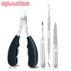 Toe Nail Clippers Correction Thick Nails Ingrown Toenails Nippers Cutters Dead Skin Dirt Remover Pedicure Care Tool