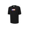 Puma Gradient Logo Print Short Sleeve T-Shirt Unisex Tops Black 623147-01