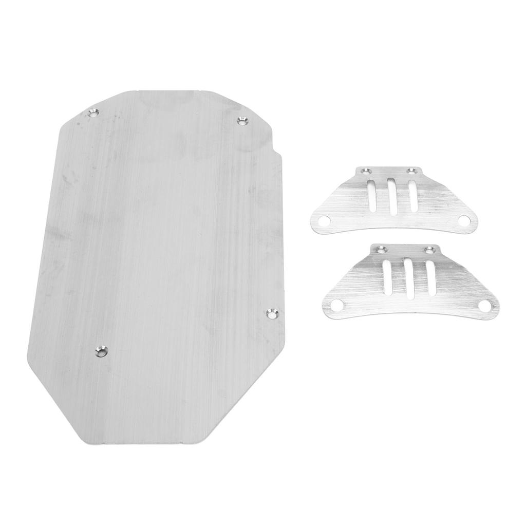 RC Car Chassis Armor Upgraded Stainless Steel Metal RC Car Armor Chassis Guard Plate for Tamiya