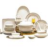 Mode Lanka Rhapsody Gold-Rimmed Ceramic Dinnerware Set