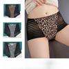 Sexy Lace Panties Women's Underpants Large Size Leopard Pattern High Waist Briefs Breathable Lift Buttocks Female Underwear