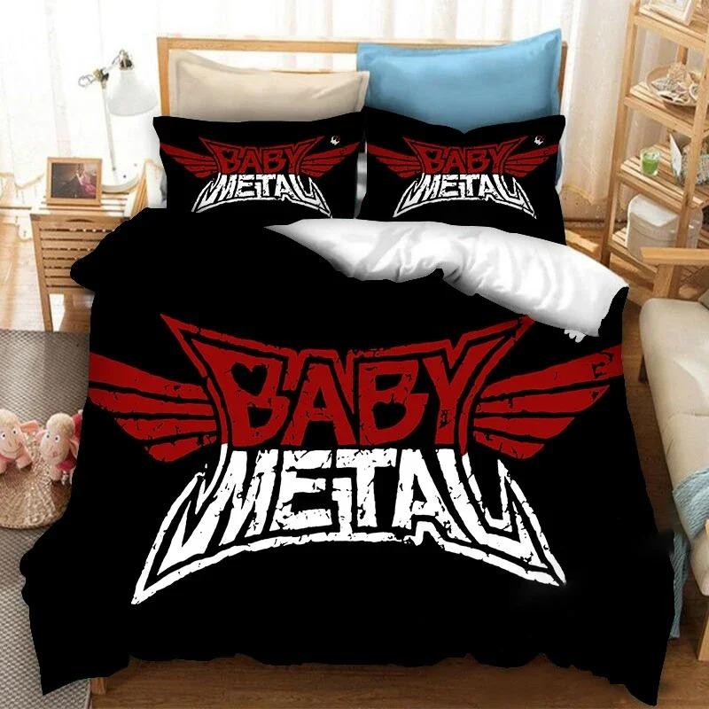 BABYMETAL Рок-группа Комплект постельного белья Пододеяльник Одеяло Наволочка Размер King Queen Twin для Мальчиков Девочек Взрослых