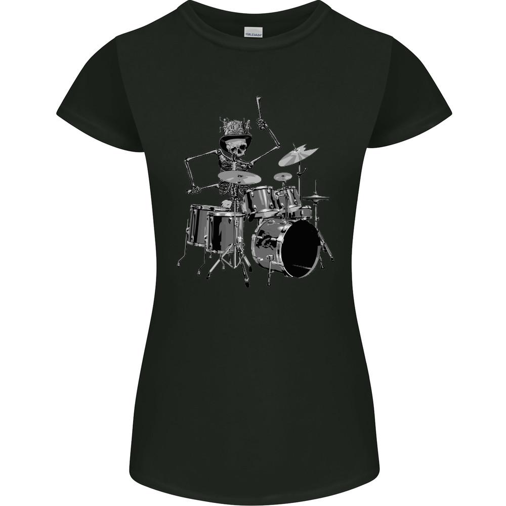 Skeleton Drummer Womens Petite Cut T-Shirt Unisex T-Shirt