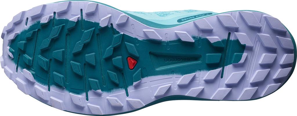 SALOMON Sense Ride 4 Trail Running Size Delphinium Women's Shoes, L41450200, 23.0 Cm, Blue/Mallard Blue/Lavender