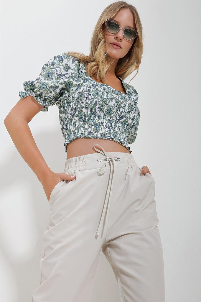 Женская блузка, новый сезон, модная темно-бежевая льняная блузка с квадратным воротником и рукавами-арбузами