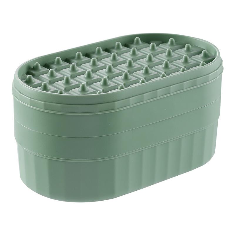 Easy Release 72Pcs Plastic Ice Cube Mold Tray with Storage Bin BPA Free Portable Ice Cream Tools for Whiskey