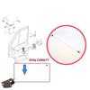 BDP1608 Front Door Handle Opening Release Cable for Mercedes Sprinter MK1 1995-2006 VW LT MK2 1996-2006 9017600704 2D0837085
