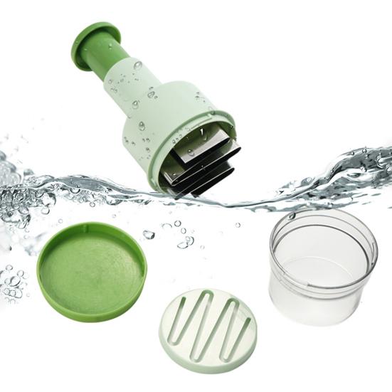 Чеснокотница с острым лезвием, многофункциональная ручная вращающаяся мельница для измельчения лука, измельчитель чеснока, кухонный гаджет