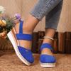 Women's Espadrilles Wedges Sandals Heels Closed Toe Tie Lace Up Platform Ankle Strap Summer Dress Shoes