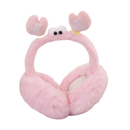 Наушники Дизайн Краба Мягкий Плюш Теплые Зимние Грелки для Ушей Складная Эластичная Повязка на Голову Зимняя Защита Ушей Наушники