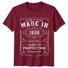 Made In 1950 Unisexs T Shirt 76th Birthday Gift Vintage seventysix Year Old a