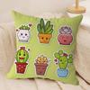 Cute Cartoon Succulent Pillow Gifts Home Office Furnishings Bedroom Sofa Car Cushion Cover Case 45x45cm