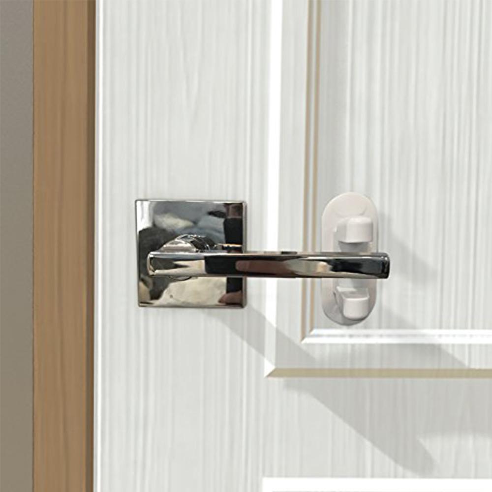 2 шт. Улучшенный детский дверной рычажный замок, предотвращающий открытие дверей маленькими детьми