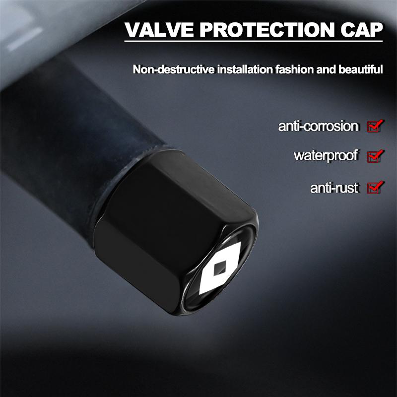 Automobile tire valve stem accessories valve stem caps For Renault Koleos QM5 QM6 Scenic Megane Fluenec Latitude Clio Rubbe
