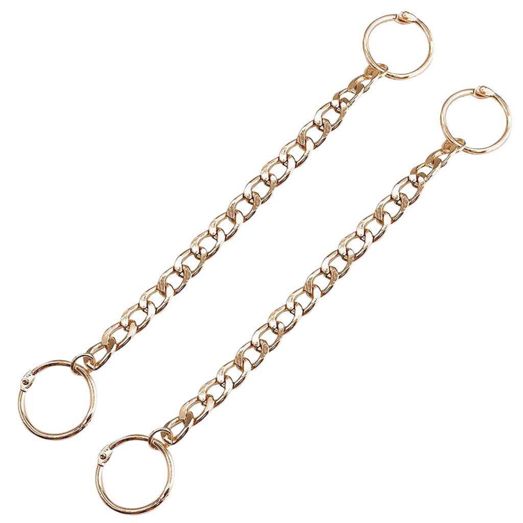 Цепочки для украшения обуви, блестящая металлическая цепочка для подростков, мужчин, женщин, взрослых, аксессуары для обуви