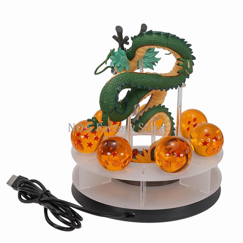 Новый набор светодиодных фигурок Действия Dragon Ball Z Шенрон Ночники Шенрон Хрустальные Шары Полка Фигурка Модель Рождественский Подарок Игрушки