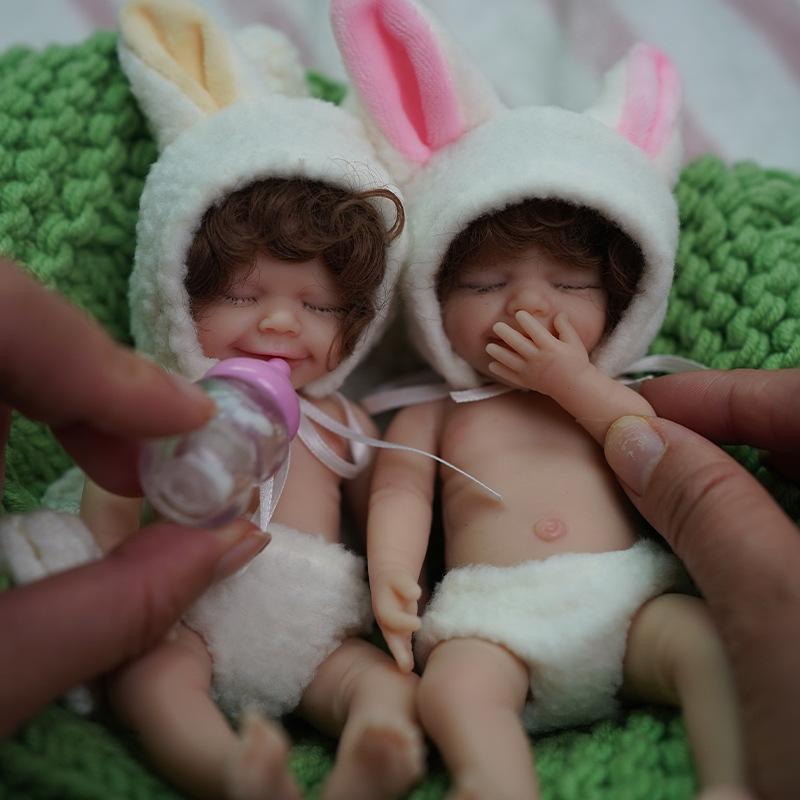 15 см Мини-кукла-симуляция ладони Мэдди, одевающаяся игрушка-подруга, кукла для детей, подарок на день рождения, 6 дюймов, твердая силиконовая кукла-реборн с полным телом для девочек и мальчиков