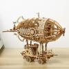 DIY 3D Wooden Airship Puzzle: Handmade Desktop Ornament & Children's Toy Gift