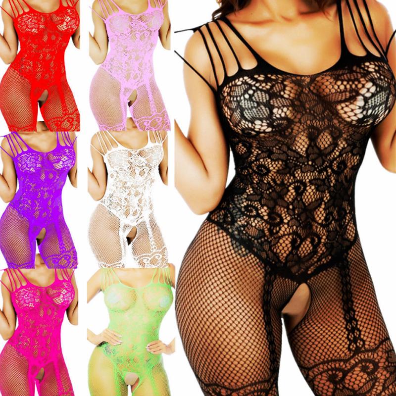 Сексуальные чулки для взрослых Body Sleepwear Bodysuit Sling Hollow Babydoll Эротическое нижнее белье