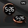 Светодиодные светящиеся автомобильные часы, автомобильные внутренние наклеиваемые мини-цифровые часы, автомобильные украшения, аксессуары