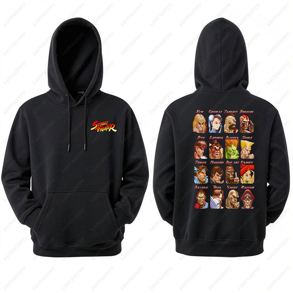 2025 Ryu Street Fighter Essential Hoodie Men's Sweatshirt Crazy Long Sleeve Autumn Loose Hipster Ropa Hombre Clothes Man Hoodie