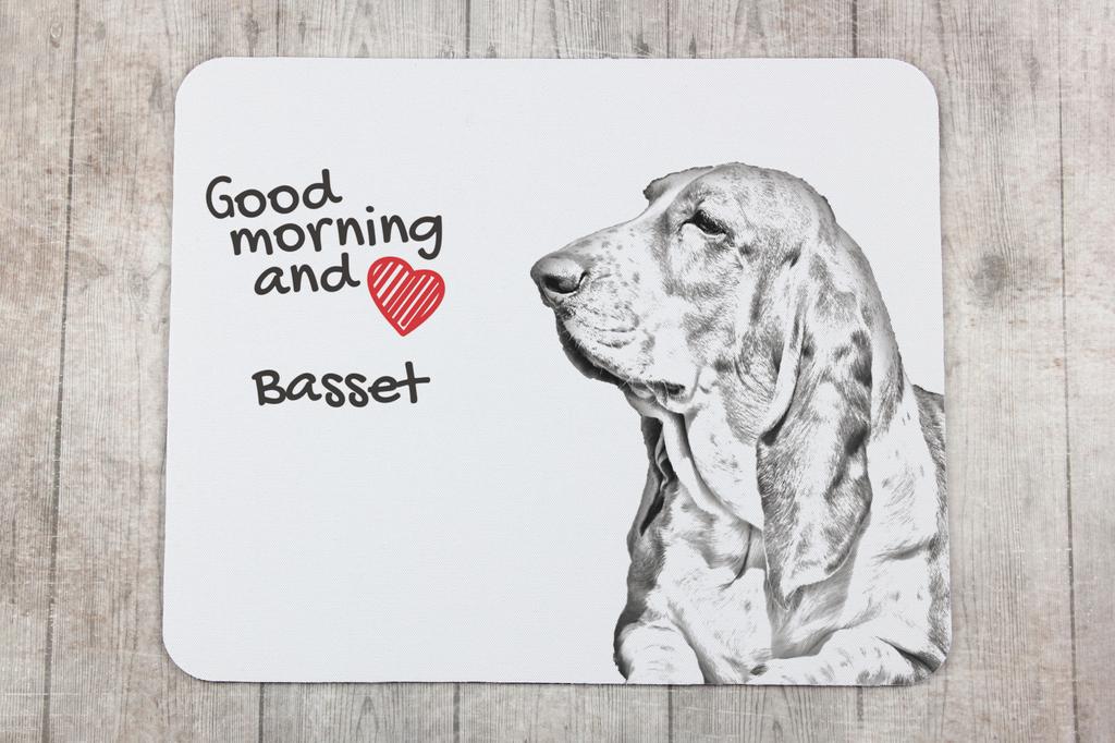 Basset Hound – Mouse pad with print, personalized dog-themed mouse pad | Art-Dog