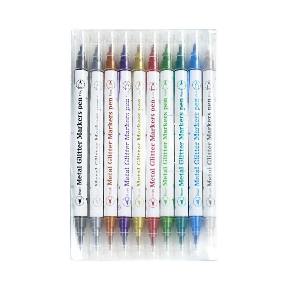 10/12 Colors Quick Dry Nail Art Polish Pens 10/12 Colors Nail Brush Marker Sets  for DIY Nail Art