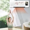 Small Air Conditioner with Remote Control Digital Display Heating Function Silent Operation Wall Mount AC Unit Room Warmer