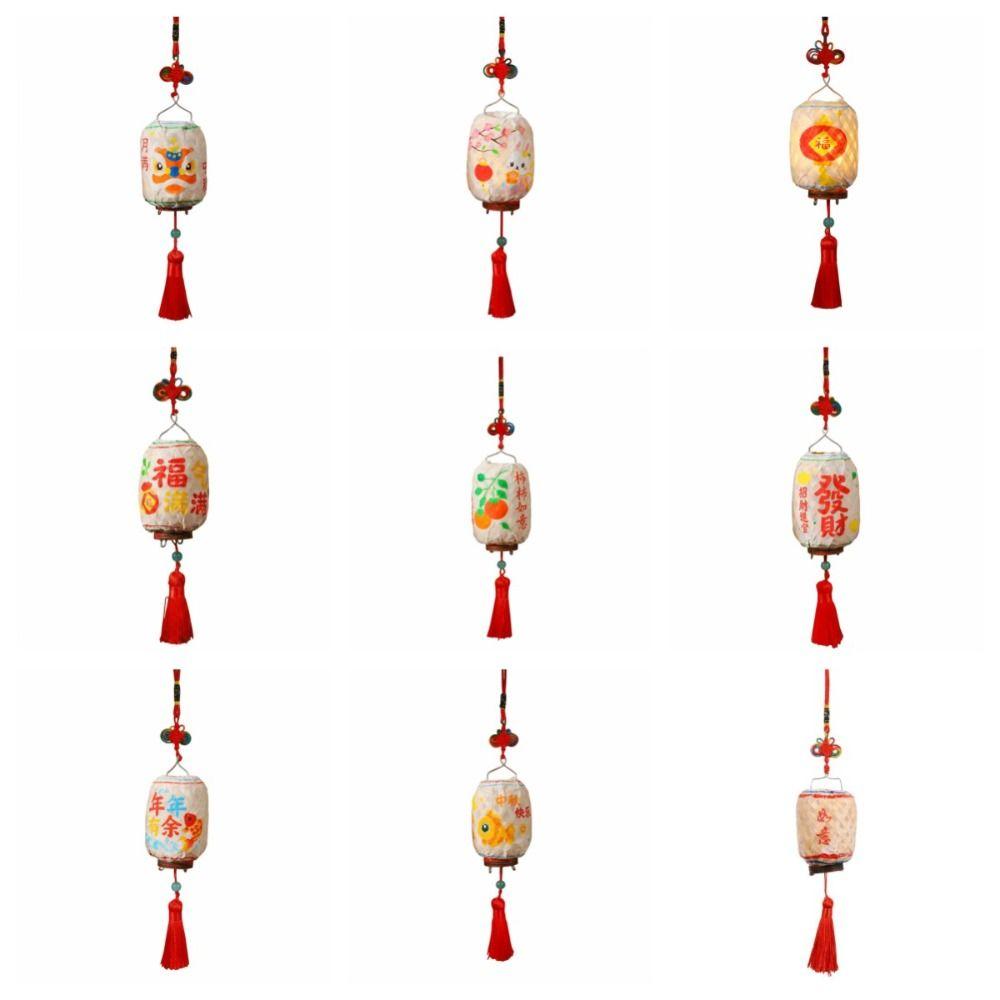 Bamboo Weaving Cage Mid-Autumn Festival Lantern Bamboo Portable Lantern  Home Decoration