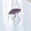 Halloween Umbrellas Ghost Hanging Decoration Home Office Indoor Outdoor Stained Glass Cartoon Ghost Wall