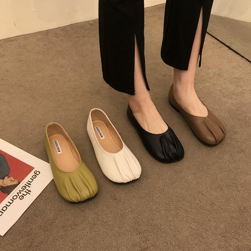 Plain Toe Loafers For Women With Soft Pu Insole Casual Spring Shoes