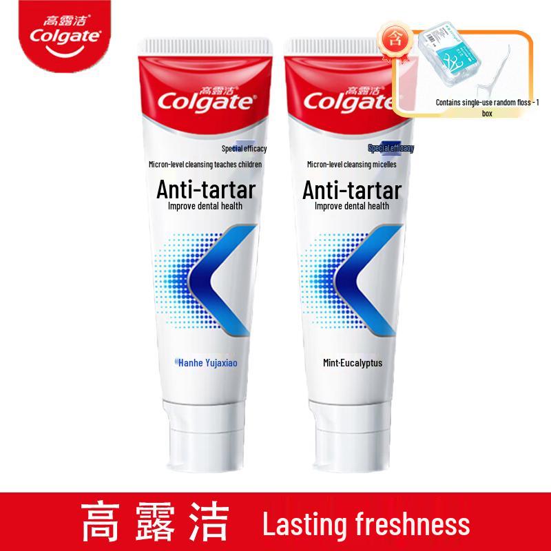 Colgate Anti-Tartar Mint Eucalyptus Toothpaste + Floss