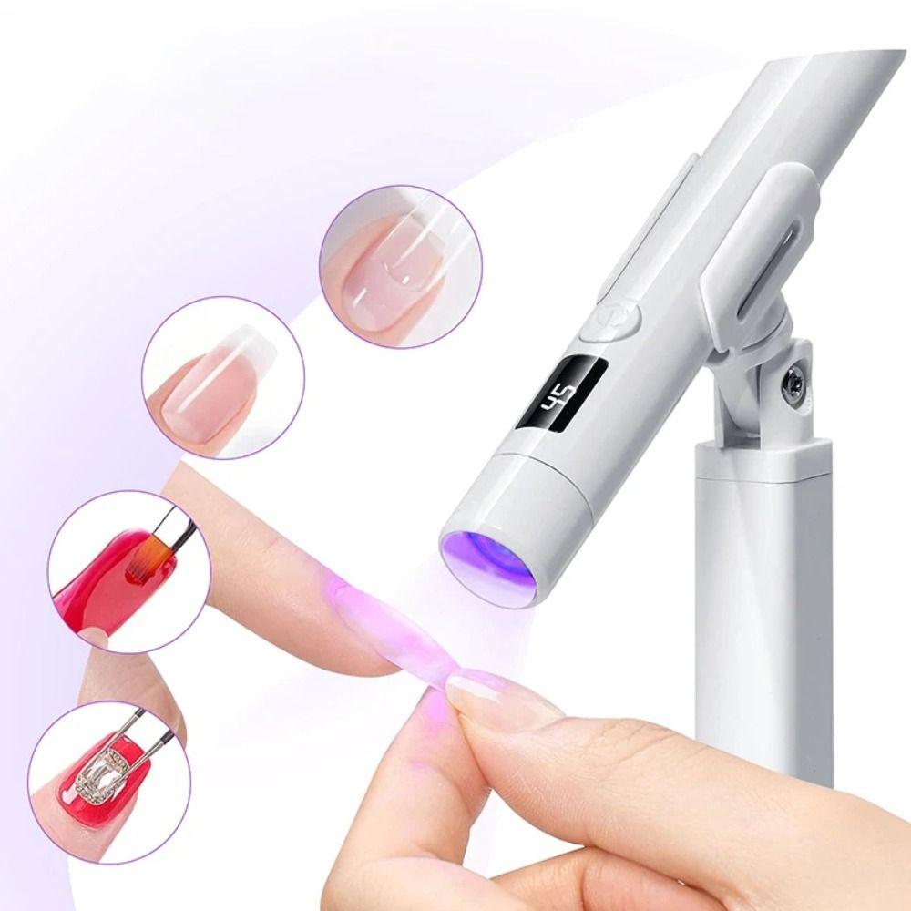 Rotatable UV LED Nail Lamp USB Gel Polish Dryer Versatile Mini UV Curing Light Travel