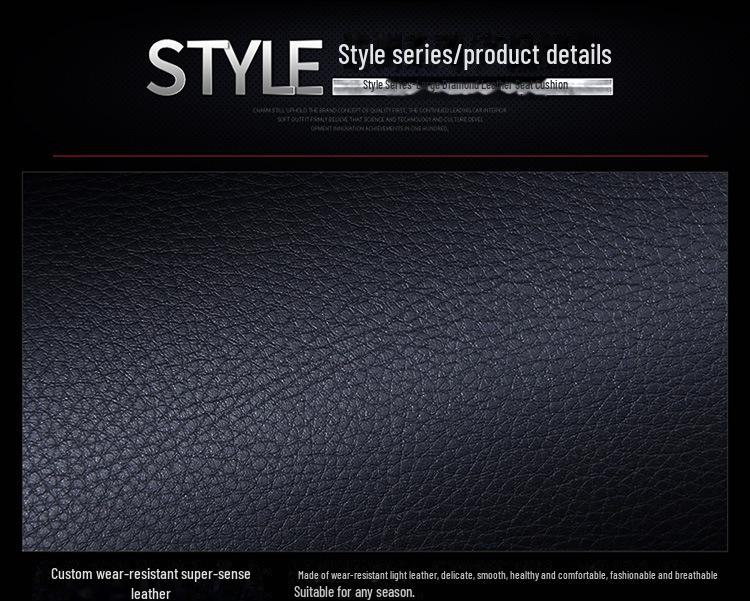 Комплект из 5-местных подушек для автомобильных сидений из дышащей микрофибровой кожи, всесезонный