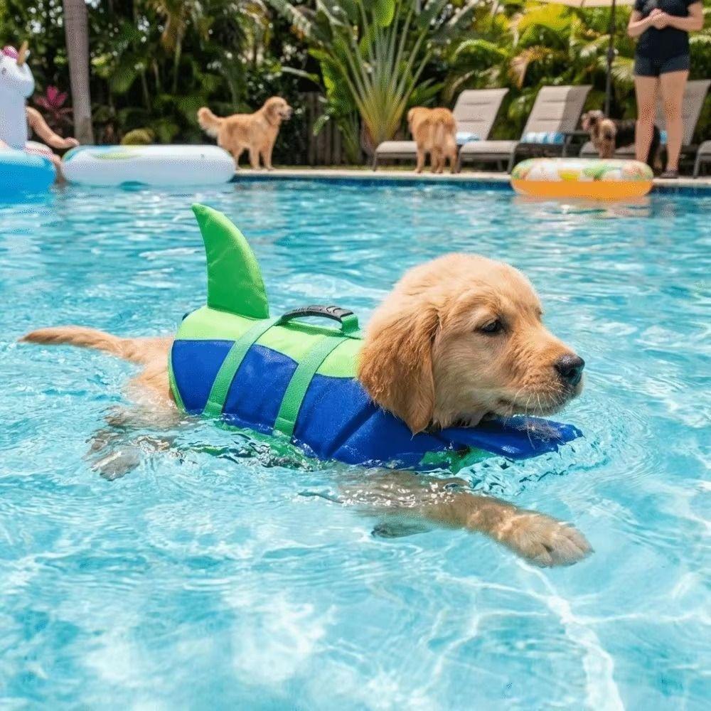 Breathable Dog Swimming Vest Waterproof Pet Flotation Vest Quick Dry Dog Life Jacket Pool Play