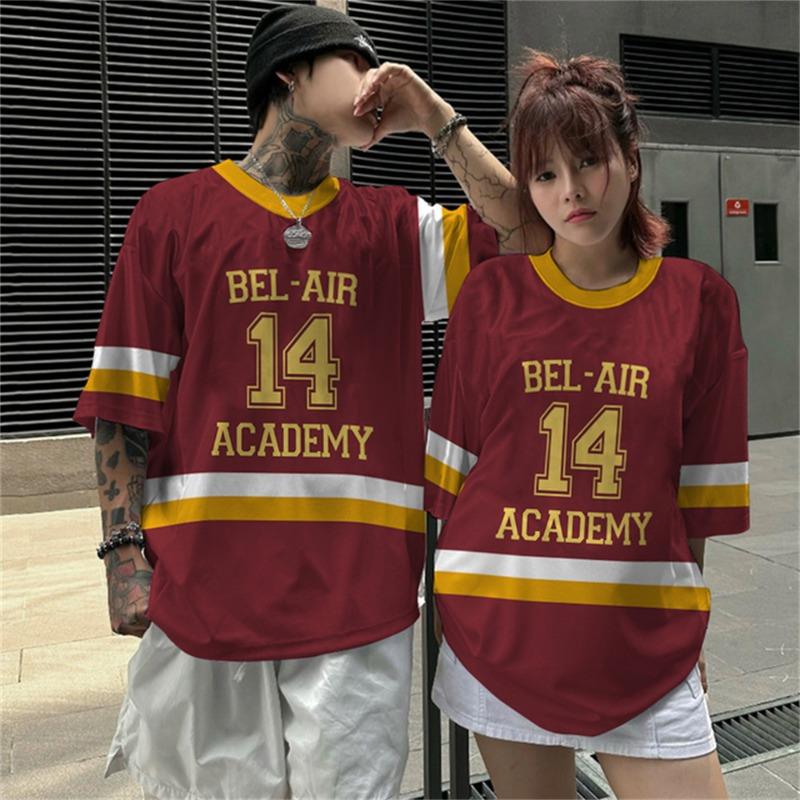 Men Fashion Digital Print No.18 Short Sleeve Basketball Jersey Mens Oversized