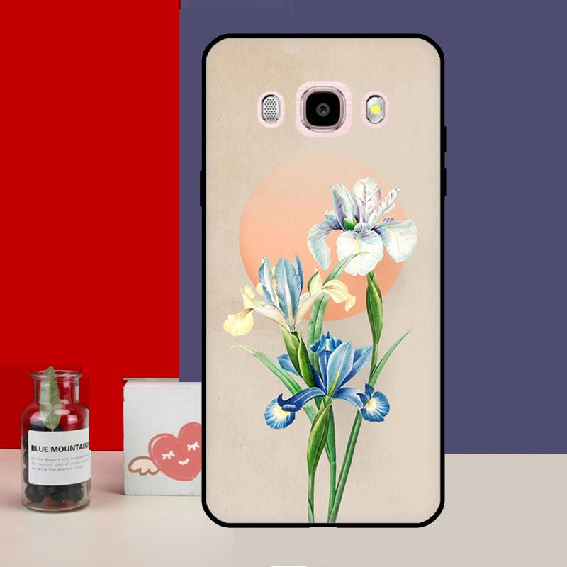 Чехол Blue Iris Flower для Samsung Galaxy J4 J6 Plus 2018 J8 A6 A7 A8 A9 J1 A3 A5 2016 J3 J5 J7 2017