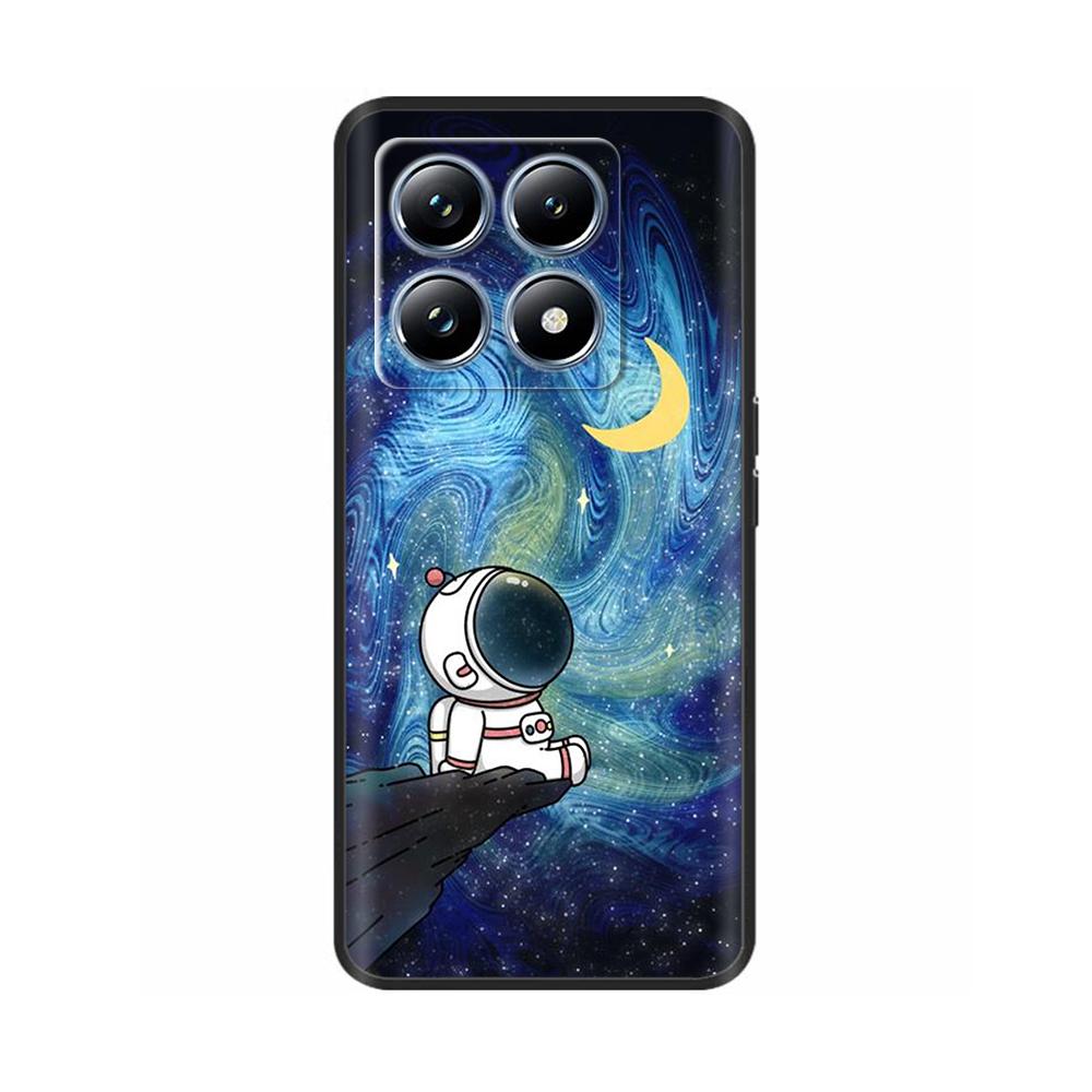 Для Xiaomi Mi 14T Pro Чехол Мягкий Жидкий Силикон Защита Задняя Крышка для Xiaomi 14T Pro Mi14T 5G Чехлы Расписные Мультяшные Фундас