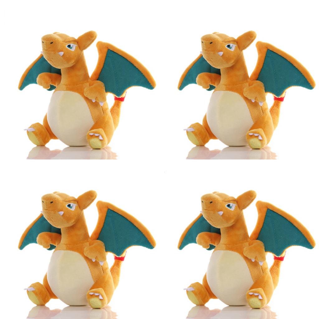 1-10 шт. POKEMON Оригинальная плюшевая игрушка Генгар Пикачу Кавайный Чаризард Настоящая плюшевая кукла Мягкая милая мультяшная Пингвин Игрушки для детей Подарок