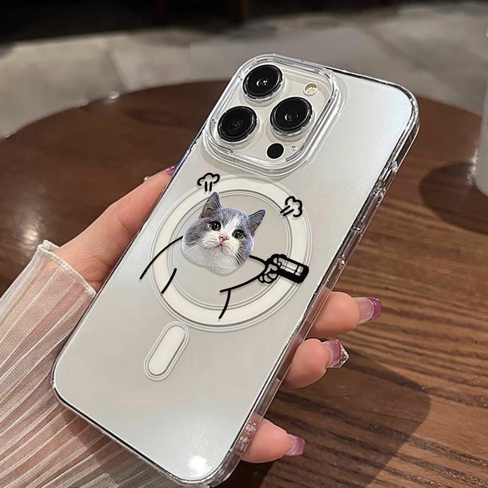 Магнитный чехол для телефона для iPhone 12 14 16 17 Pro 17 16 15 14 13 12 Pro Max 12 13 14 15 16 Высококачественный противоударный чехол Полная защита Милый стиль