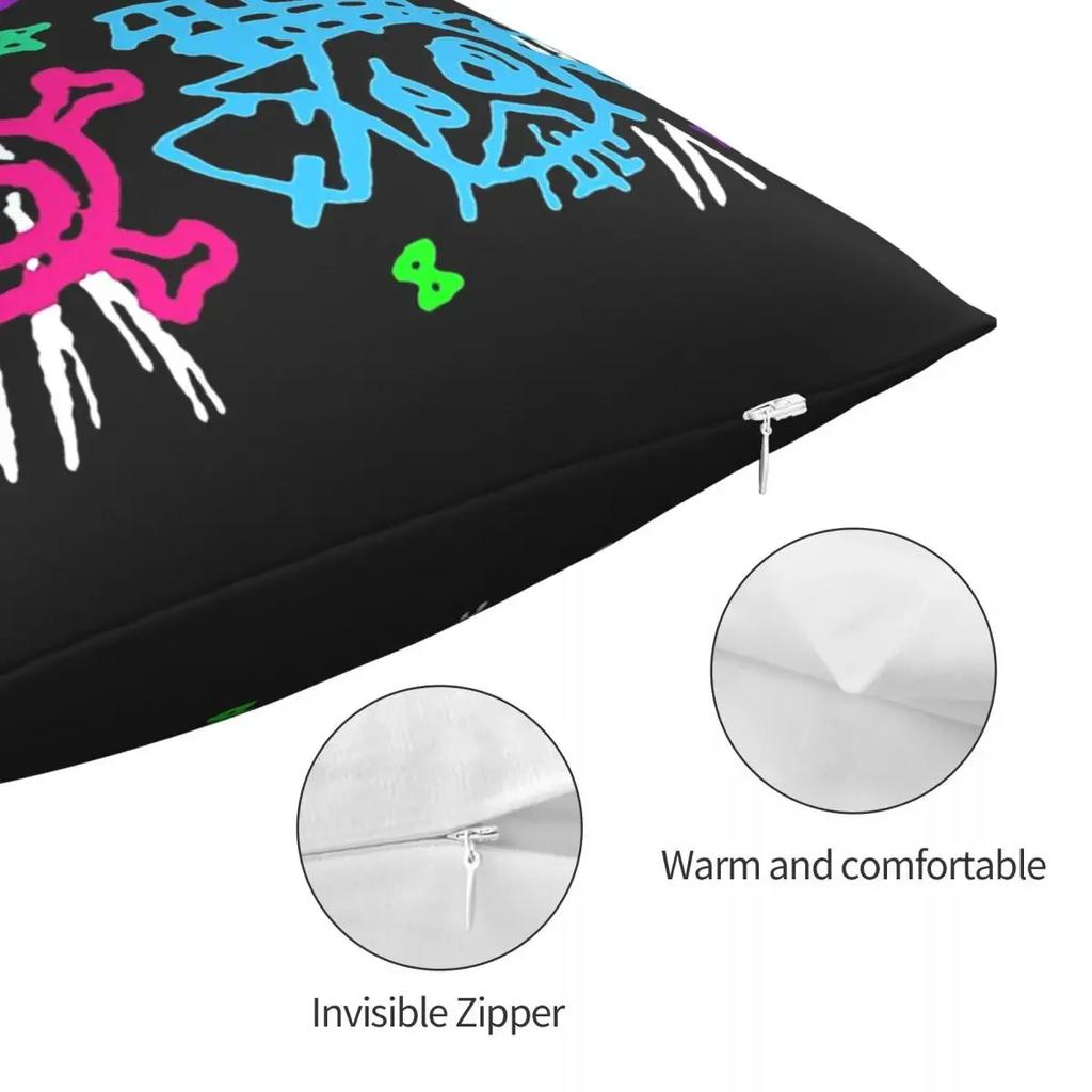 Boom Jinxed Monkey Pow Pow Vi Bam Bam Throw Pillow Case Arcane League of Legends TV Backpack Cojines Case For Chair Decor