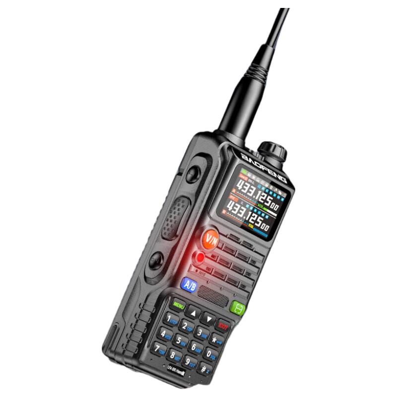 Двухдиапазонная любительская рация-радиостанция BAOFENG UV-5R Series 10 Вт с ручным микрофоном и автомобильным зарядным устройством (Китайская версия)