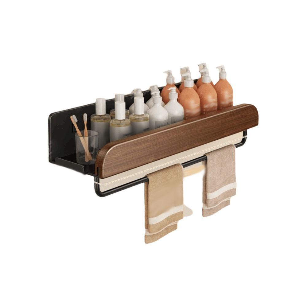 Wood Detachable Shower Storage Rack Corrosion-Resistant Bathroom Storage Rack  Bathroom Use