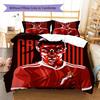 Custom Name Passion Football Legend Bedding,Quilt Set Quilt Cover Pillowcase Home Birthday Gift (1 * duvet cover + 2 * pillowcase, without core)