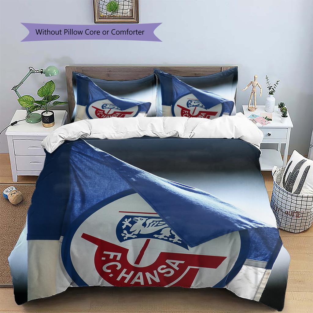 Lufthansa logo Pattern Bedding Home Decoration Birthday Gift (1 * duvet cover + 2 * pillowcase, without core)
