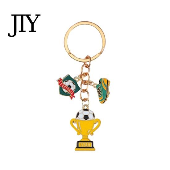 Colorful Enamel Keychain Football Peripheral Keychain, Jersey with Durable Metal Keyring Color, Lightweight Portable Sports Fan Accessory