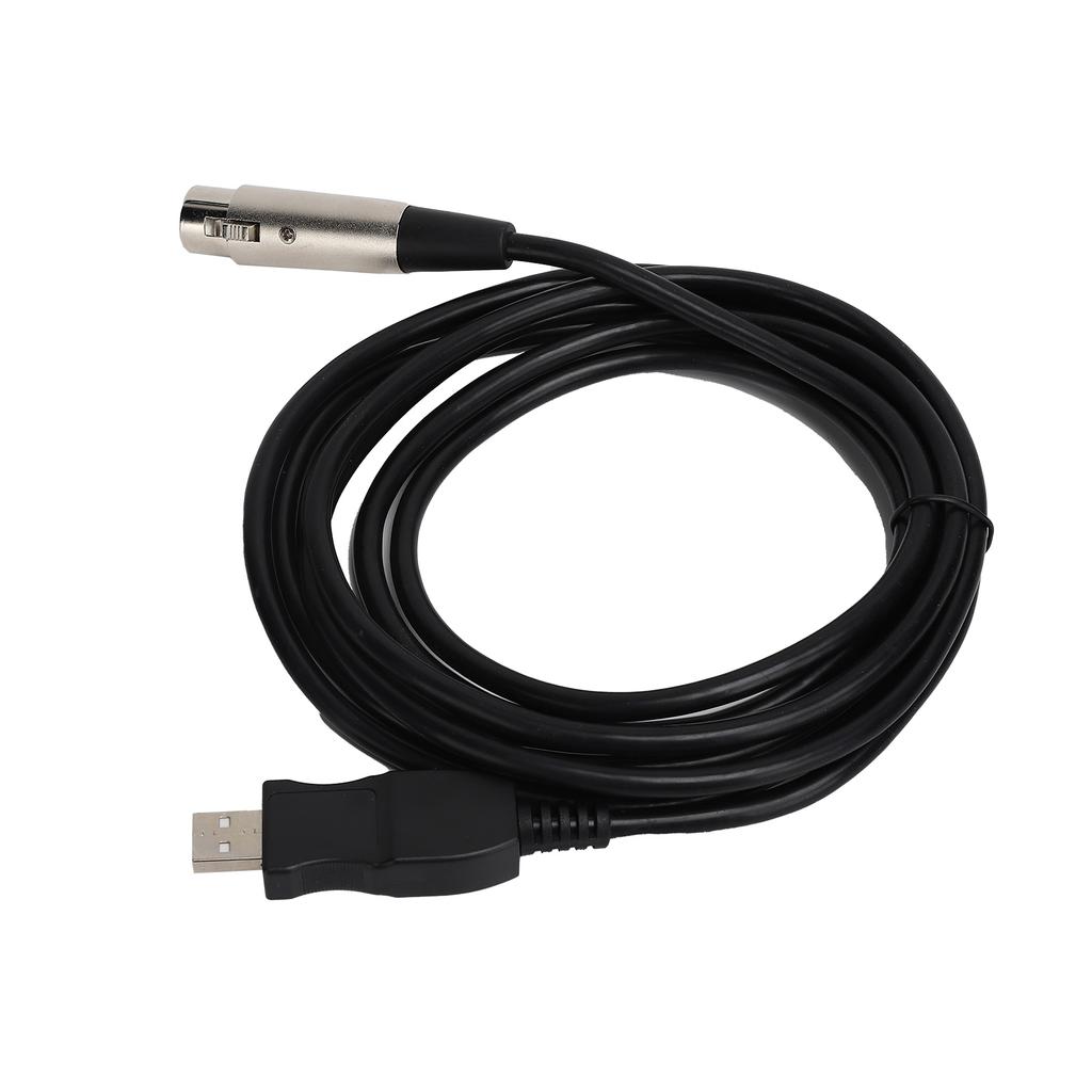 USB To XLR Female Adapter Cable 3 Meters with Recording Function for Gaming Equipment Host