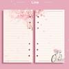 Notebook Refill Notebook Binder Notebook Inner Pages Sakura And Cat Binder 80 Sheets Loose Leaf A6