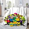 The Wiggles Theme Printed Blanket - Perfect for Couch, Bed, Travel & Outdoor Use | Machine Washable, Cozy & Durable.
